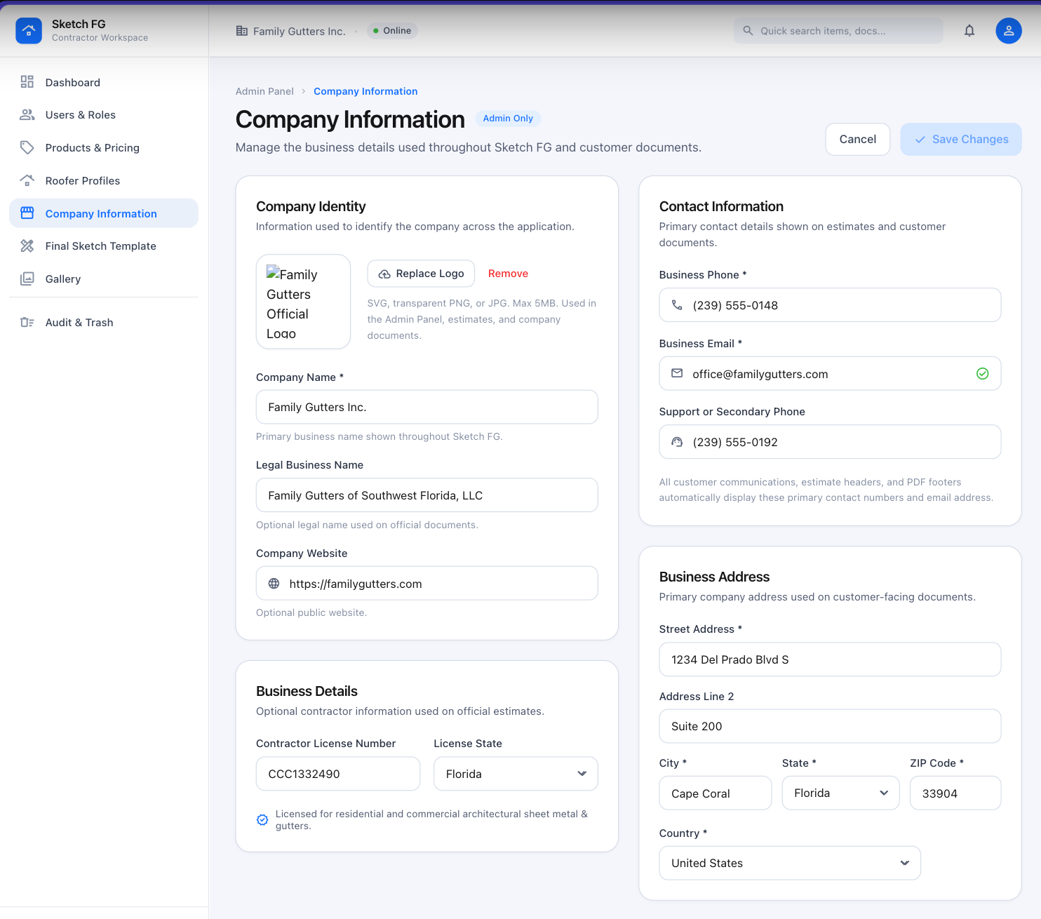 48 — Company information